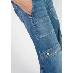 Jeans loose, large HOLLY, longueur 34 bleu Mila