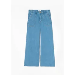 Jeans loose, large VICTORIA, longueur 34 bleu Agnes