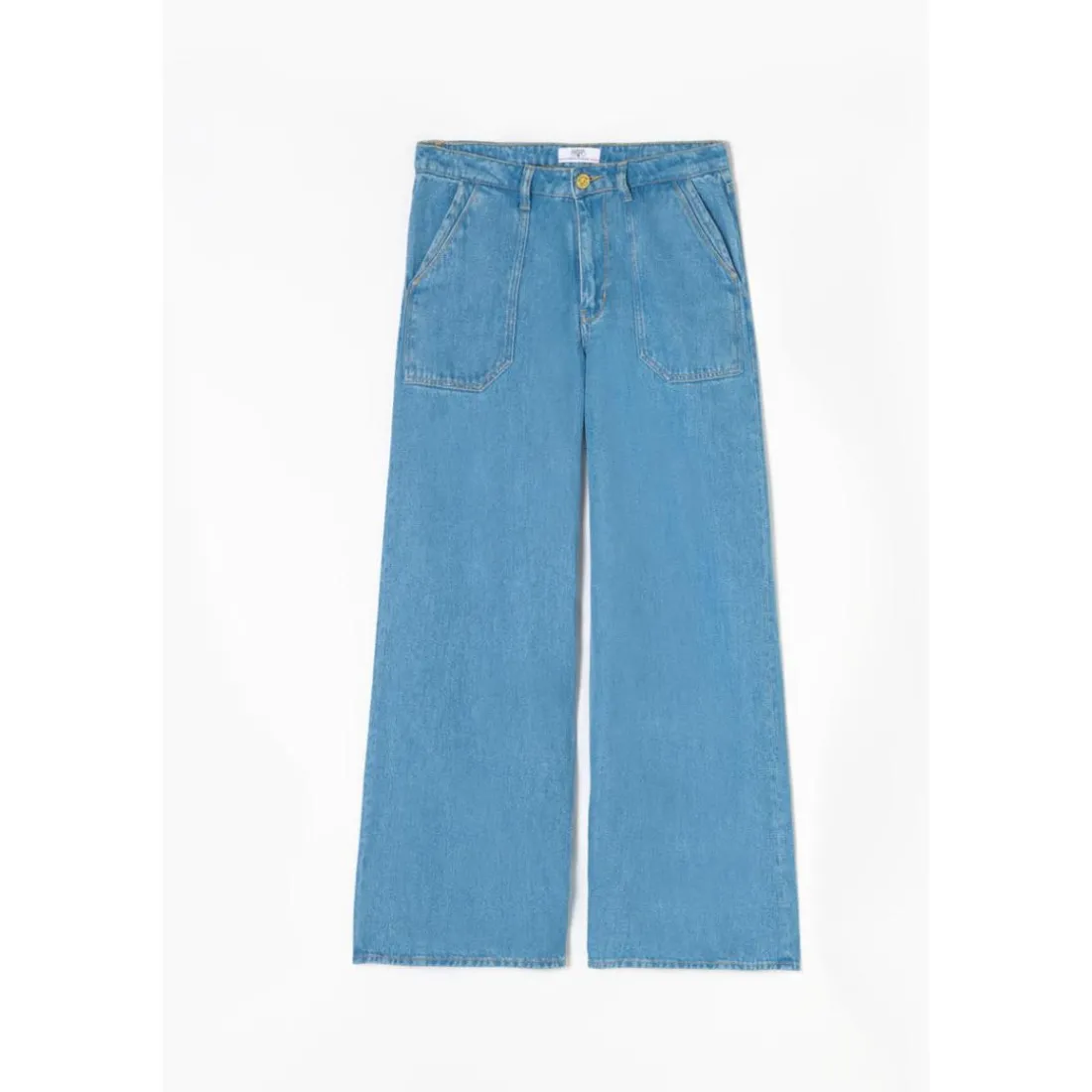 Jeans loose, large VICTORIA, longueur 34 bleu Agnes