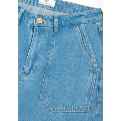 Jeans loose, large VICTORIA, longueur 34 bleu Agnes
