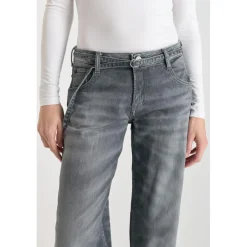 Jeans loose, large wide leg , longueur 34 gris Gwen