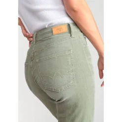 Jeans Marylou mom 400/17, 7/8ème kaki
