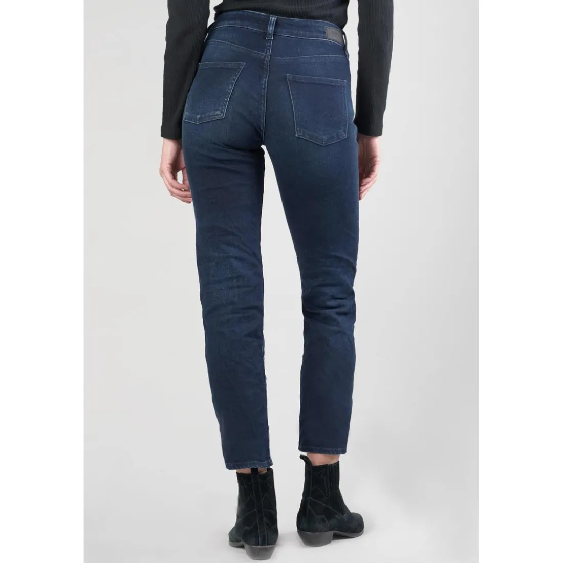 Jeans mom - Bleu en coton