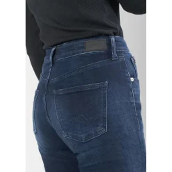 Jeans mom - Bleu en coton