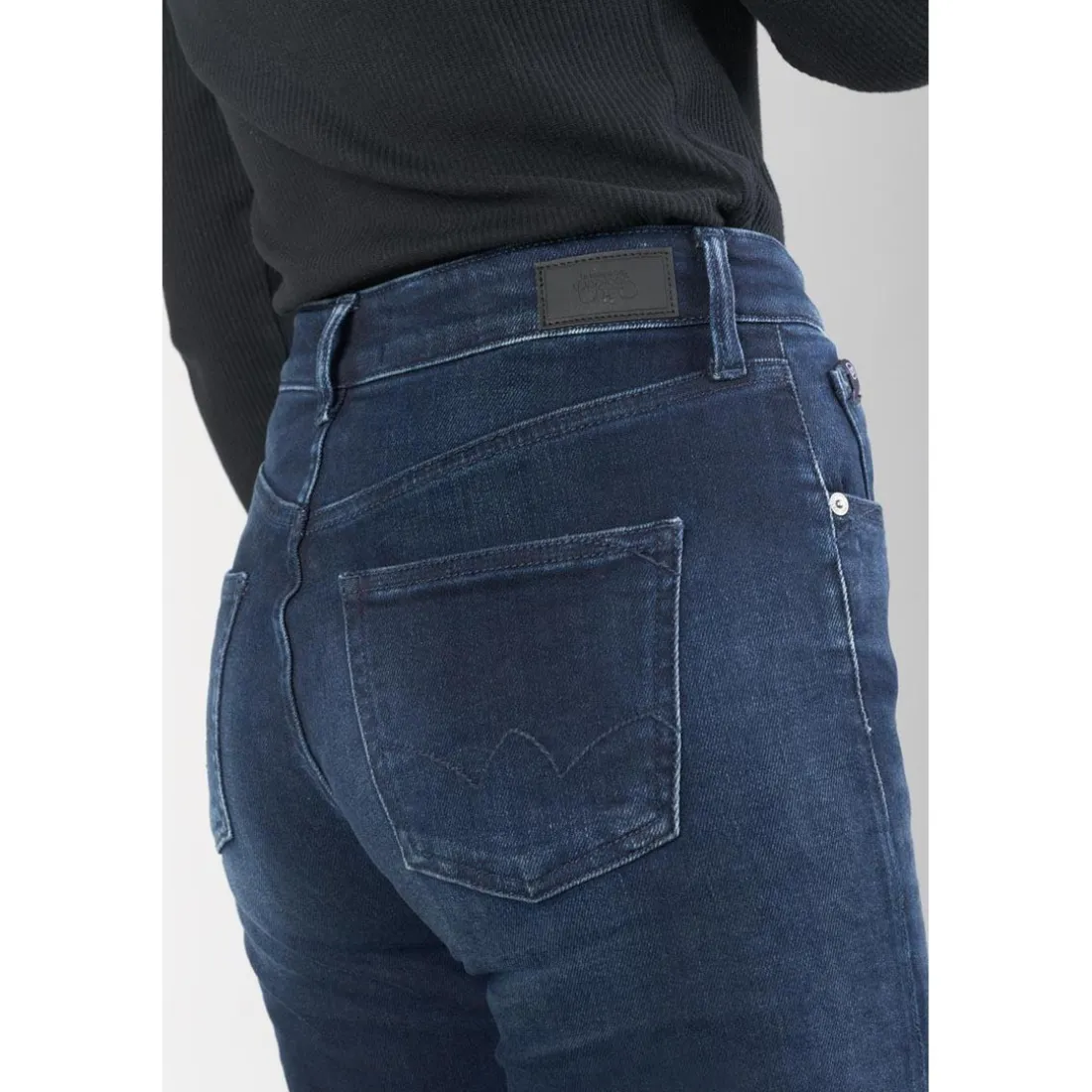 Jeans mom - Bleu en coton