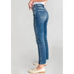 Jeans mom 400/17, 7/8ème bleu Ella en coton
