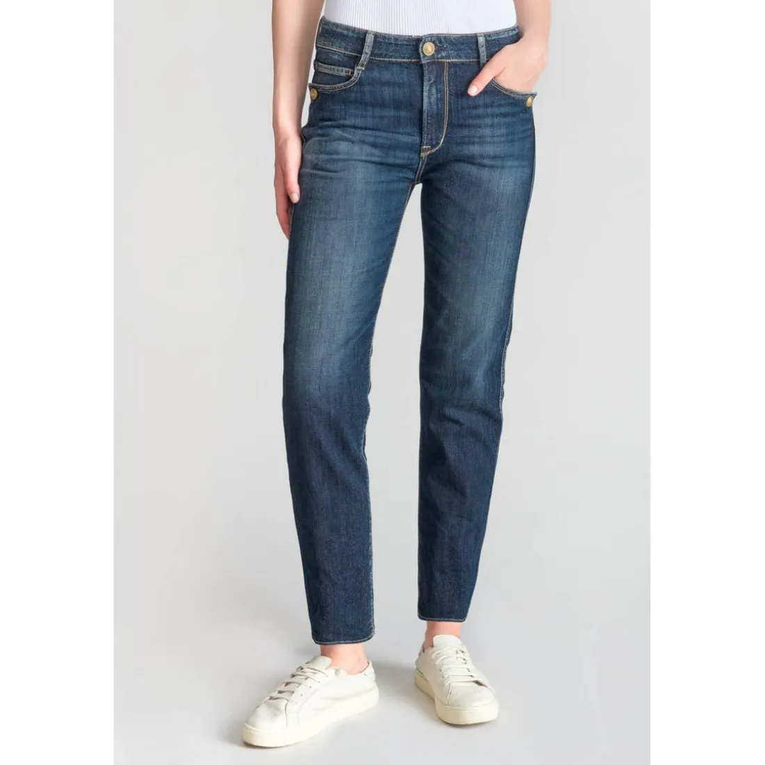 Jeans mom 400/18, 7/8ème bleu Lia