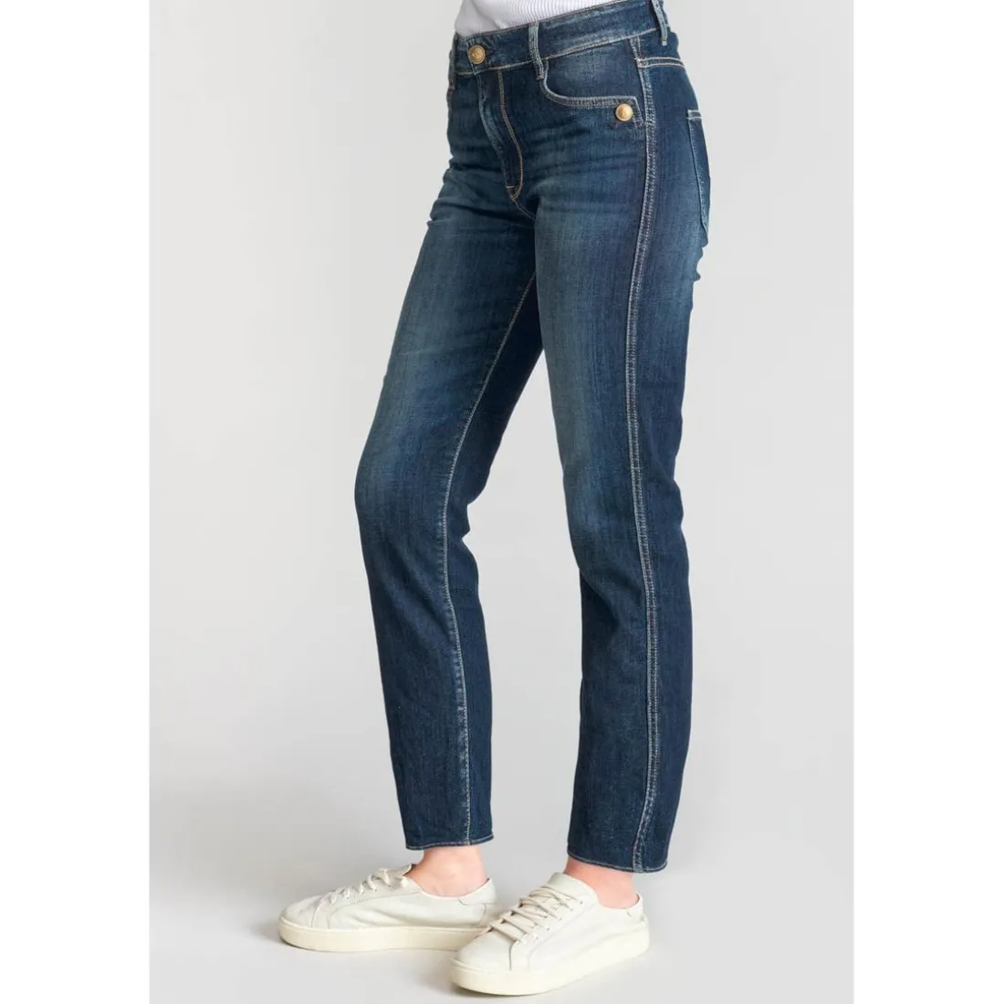 Jeans mom 400/18, 7/8ème bleu Lia
