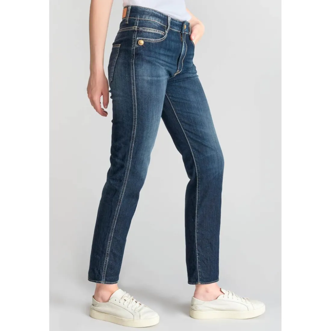 Jeans mom 400/18, 7/8ème bleu Lia