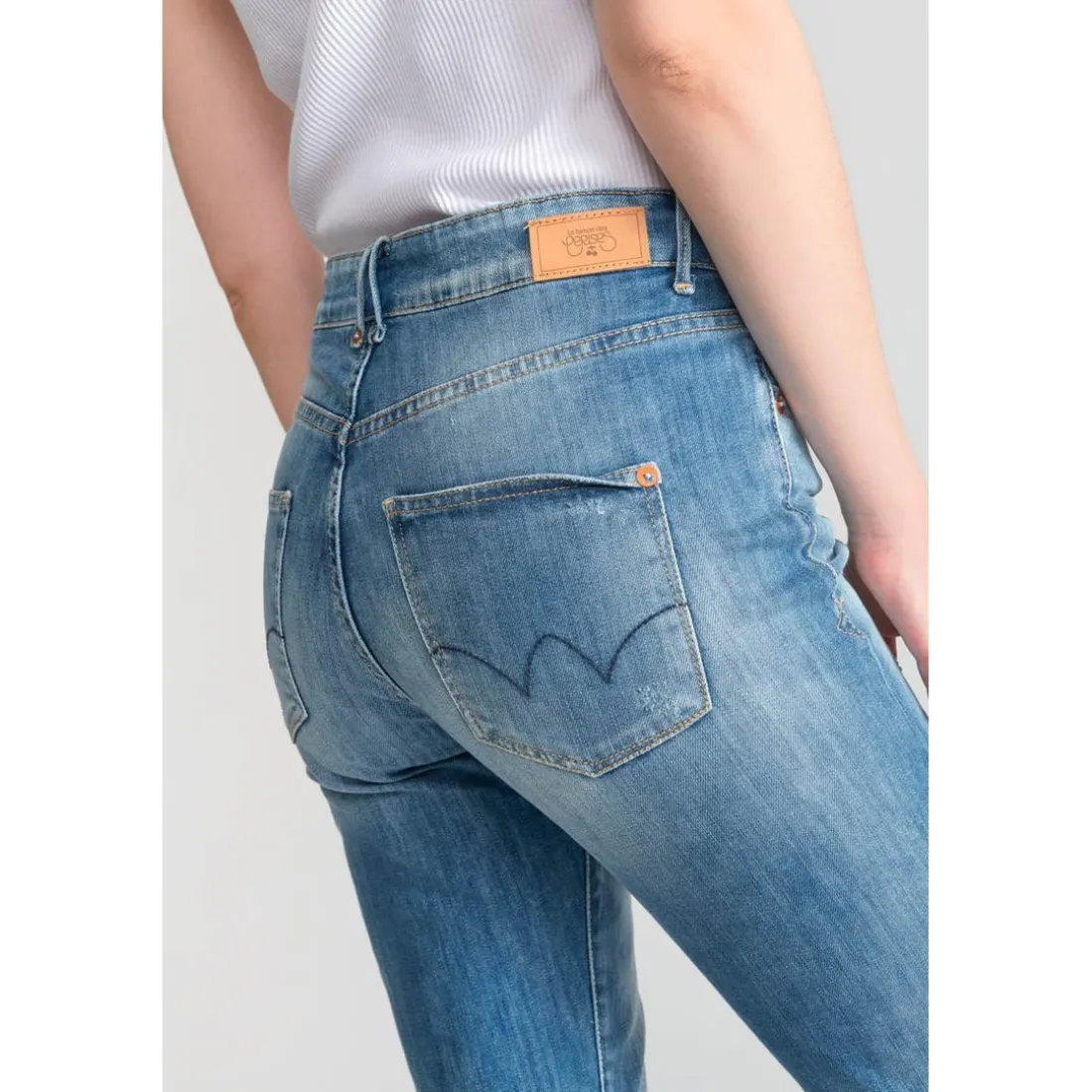 Jeans mom 400/18, 7/8ème bleu Nola