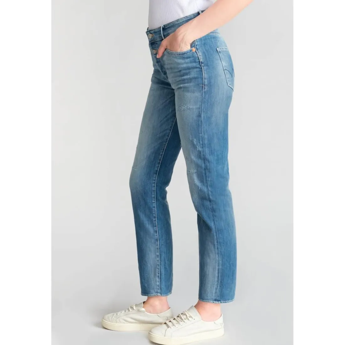 Jeans mom 400/18, 7/8ème bleu Nola