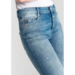 Jeans mom 400/18, 7/8ème bleu Nola