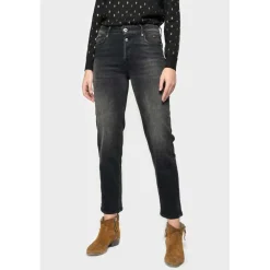 Jeans mom 400/18, 7/8ème noir