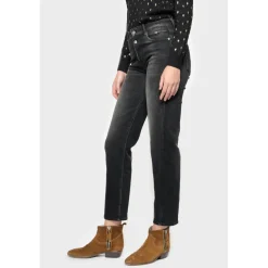 Jeans mom 400/18, 7/8ème noir