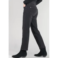 Jeans mom 400/18, 7/8ème noir en coton