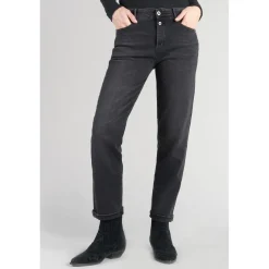 Jeans mom 400/18, 7/8ème noir en coton