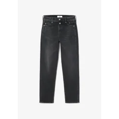 Jeans mom 400/18, 7/8ème noir en coton