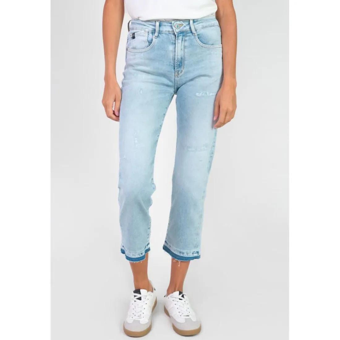 Jeans mom 400/17 mom taille haute 7/8ème bleu Dina