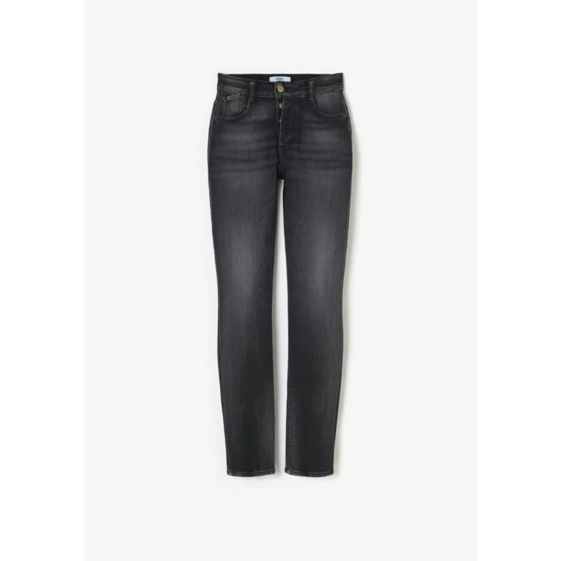 Jeans mom 400/17 mom taille haute 7/8ème, 7/8ème noir en cuir Ione
