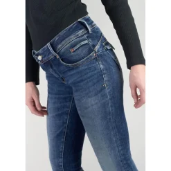 Jeans push-up droit PULP bleu en coton