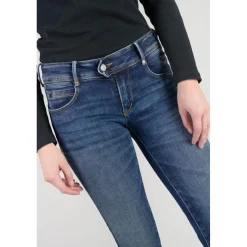 Jeans push-up droit PULP bleu en coton