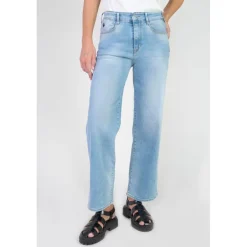 Jeans push-up regular, droit taille haute PULP, 7/8ème bleu Lana