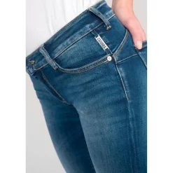 Jeans push-up regular, droit PULP, longueur 34 bleu Mila en coton