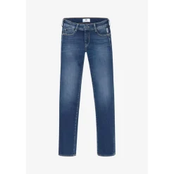 Jeans push-up regular, droit PULP, longueur 34 bleu Mila en coton