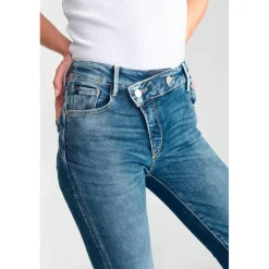 Jeans push-up regular, droit taille haute PULP, 7/8ème bleu Esme