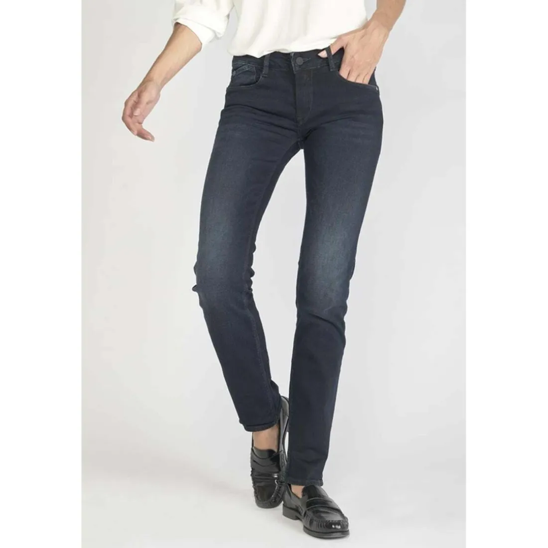 Jeans push-up regular, droit PULP, longueur 34 bleu Vox