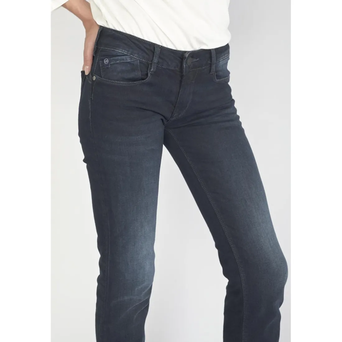 Jeans push-up regular, droit PULP, longueur 34 bleu Vox