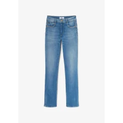 Jeans push-up regular, droit taille haute PULP, longueur 34 bleu en coton Kali