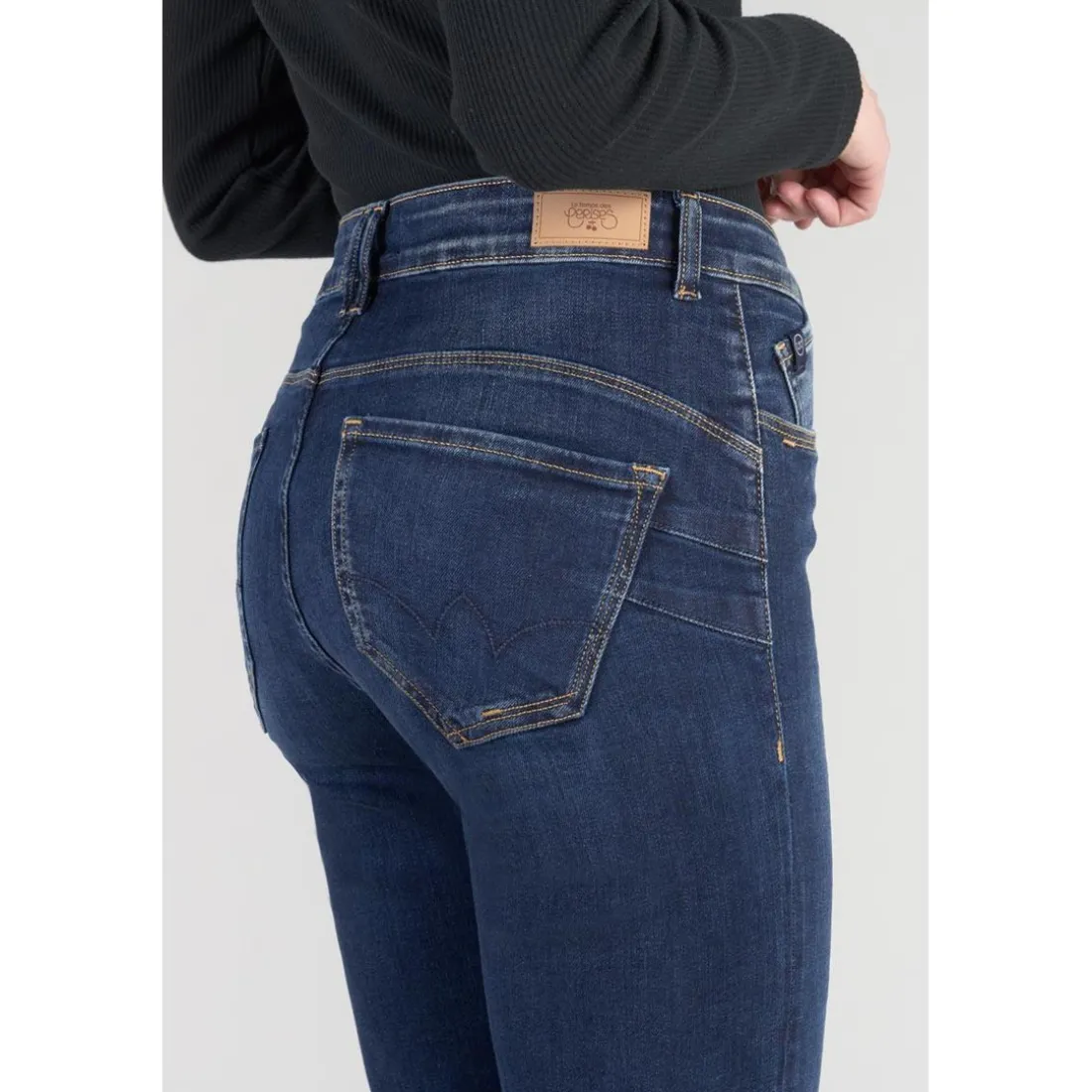 Jeans push-up regular, droit taille haute PULP, 7/8ème bleu Alice