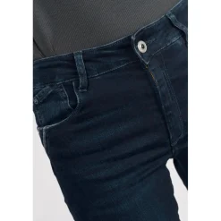Jeans push-up regular, droit taille haute PULP, longueur 34 bleu Zadie en coton