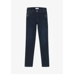 Jeans push-up regular, droit taille haute PULP, longueur 34 bleu Zadie en coton
