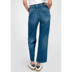 Jeans push-up regular, droit taille haute PULP, 7/8ème bleu Julia