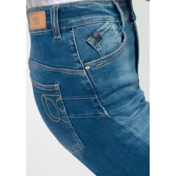 Jeans push-up regular, droit taille haute PULP, 7/8ème bleu Julia