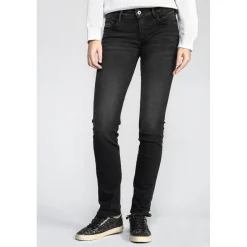 Jeans push-up regular, droit PULP, longueur 33 noir en coton