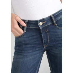 Jeans push-up regular, droit PULP, longueur 34 bleu en coton Gigi