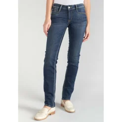Jeans push-up regular, droit PULP, longueur 34 bleu en coton Gigi