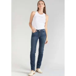 Jeans push-up regular, droit PULP, longueur 34 bleu en coton Gigi