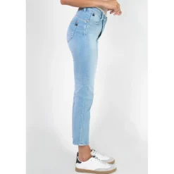 Jeans push-up regular, droit taille haute PULP, 7/8ème bleu Rose
