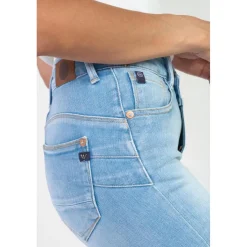 Jeans push-up regular, droit taille haute PULP, 7/8ème bleu Rose