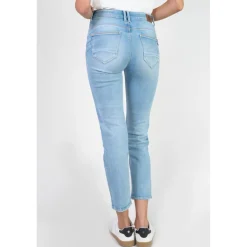 Jeans push-up regular, droit taille haute PULP, 7/8ème bleu Rose