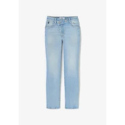 Jeans push-up regular, droit taille haute PULP, 7/8ème bleu Rose