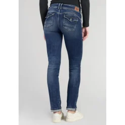 Jeans push-up regular, droit PULP, longueur 34 bleu en coton Opal