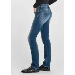 Jeans push-up regular, droit taille haute PULP, longueur 34 bleu Eva