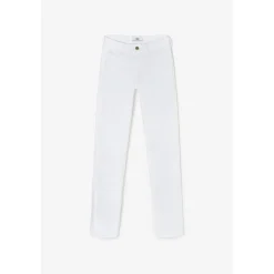 Jeans push-up regular, droit taille haute PULP, longueur 34 blanc