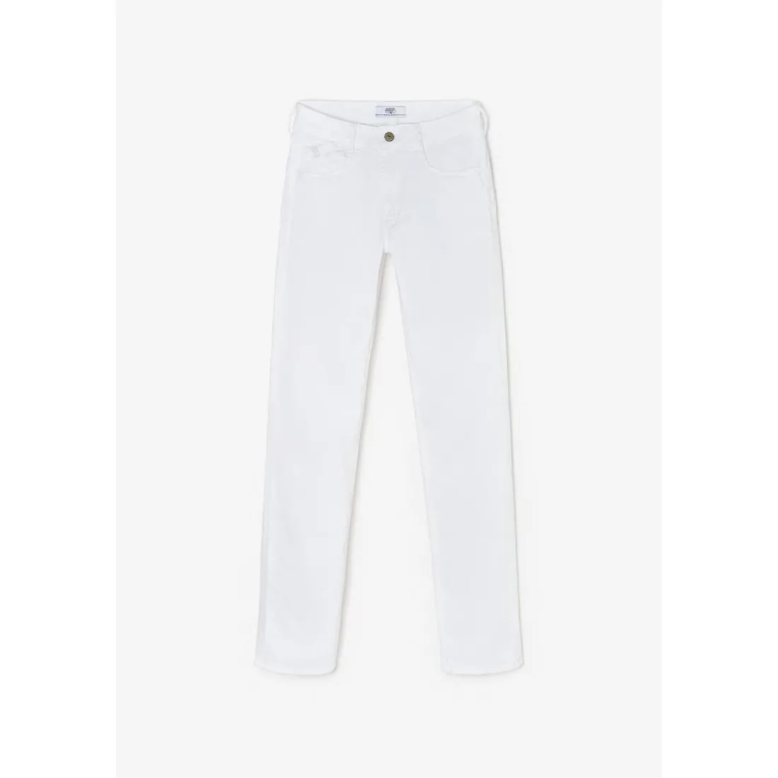 Jeans push-up regular, droit taille haute PULP, longueur 34 blanc