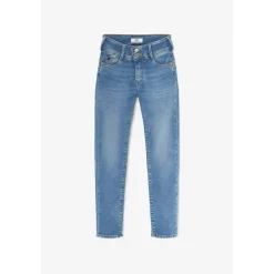 Jeans push-up slim Fermer ULTRA PULP, 7/8ème bleu Gigi en coton